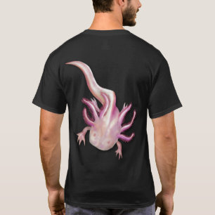 Weiße Axolotl "Walking Fish" Kunst, Dichtung und M T-Shirt