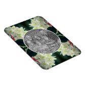 Weiße Azalea Blume Rahmen Ihrem Foto hinzufügen Magnet (Rechte Seite)