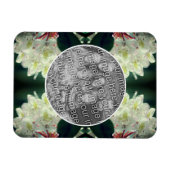 Weiße Azalea Blume Rahmen Ihrem Foto hinzufügen Magnet (Horizontal)