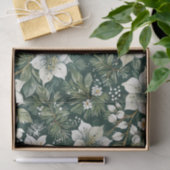 Weiße Azaleen und Evergreens Holiday Seidenpapier (Geschenk)