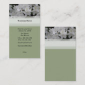 Weiße Azaleen-Visitenkarte Visitenkarte (Vorne/Hinten)