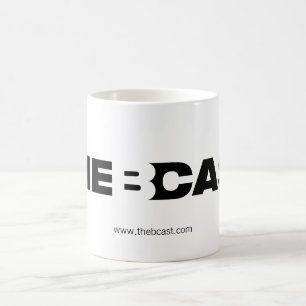 Weiße B-Form Tasse