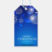 Weiße Bälle Geschenkanhänger (Rückseite)