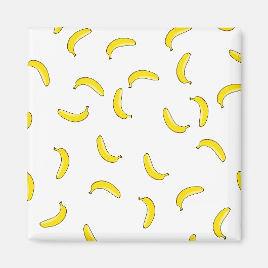Weiße Banane Magnet (Vorne)