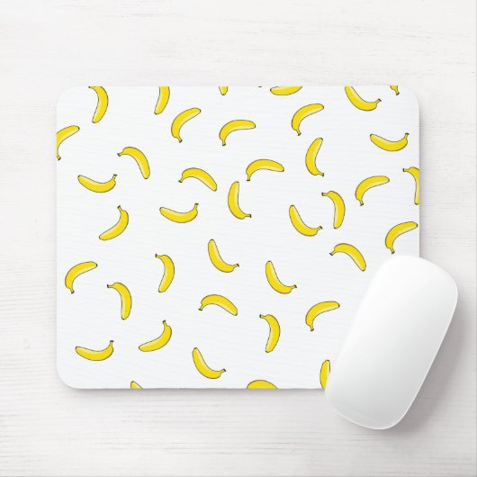 Weiße Banane Mousepad (Mit Mouse)