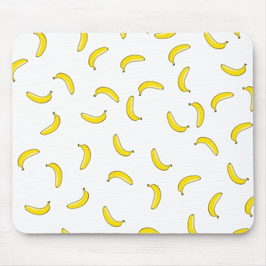 Weiße Banane Mousepad (Vorne)