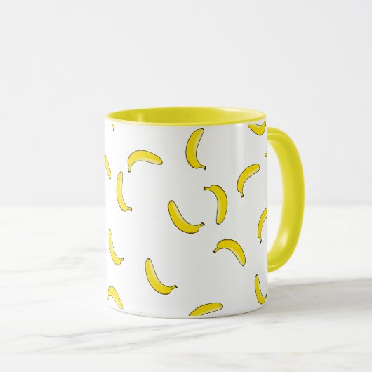 Weiße Banane Tasse (VorderseiteRechts)