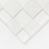 Weiße Band-Bewusstseins-Schachbrett-Art Fleecedecke (Ecke)