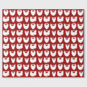 Weiße Bärte Geschenkpapier (Flach)