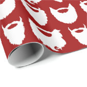 Weiße Bärte Geschenkpapier (Rolleneckpunkt)