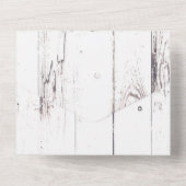 Weiße Bartholzmühle All In One Einladung (Rückseite)