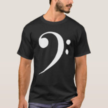 Weiße Bassschlüssel-Musik-Symbol Musikliebhaber