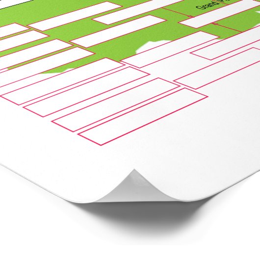 Weiße Baum Poster (Ecke)