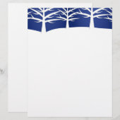 Weiße Baum-Silhouette Eleganter Weihnachten (Vorne/Hinten)
