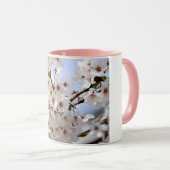 Weiße Baumblüte im Frühling Tasse (VorderseiteRechts)
