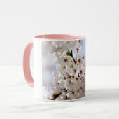 Weiße Baumblüte im Frühling Tasse (Vorderseite Links)