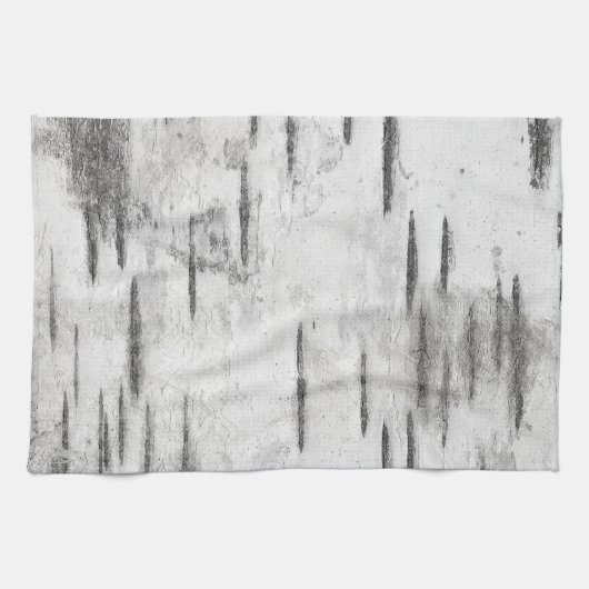Weiße Bäume Birch Bark Rustikal Geschirrtuch (Horizontal)