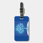 Weiße Bäume im Schnee Gepäckanhänger (Vorderseite vertikal)