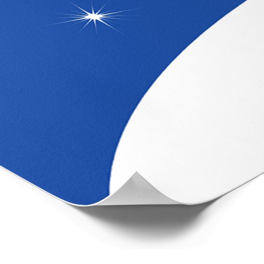 Weiße Bäume im Schnee Poster (Ecke)