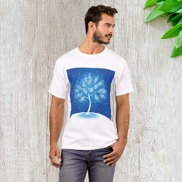 Weiße Bäume im Schnee T-Shirt