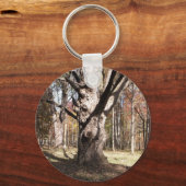 Weiße Bäume Schlüsselanhänger (Rückseite)