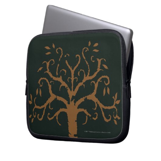 Weiße Bäume von Gondor Laptopschutzhülle (Vorderseite Links)