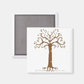 Weiße Bäume von Gondor Magnet (Vorderseite/Rückseite)