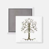 Weiße Bäume von Gondor Magnet (Vorderseite/Rückseite)