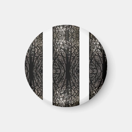 Weiße Baumstruktur Magnet (Vorne)