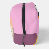 Weiße Beeren Bunte Farbblock Spaß Sommer Waschbeutel (Rechts)