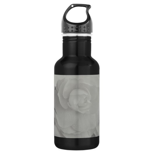Weiße Begonie Trinkflasche (Vorderseite)