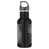 Weiße Begonie Trinkflasche (Rückseite)