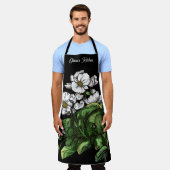 Weiße Begonien Blumen-Schürze Schürze (Getragen)