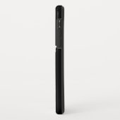 Weiße Behalten, ruhige Krone auf schwarz Case-Mate iPhone Hülle (Hinten/Links)