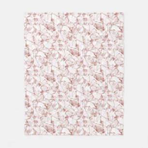 weiße beige abstrakte modische moderne Muster    Fleecedecke