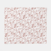 weiße beige abstrakte modische moderne Muster    Fleecedecke (Vorderseite (Horizontal))