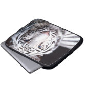 Weiße bengalische Tiger-Fotografie Laptopschutzhülle (Vorne Knopf)