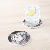 Weiße bengalische Tiger-Fotografie Untersetzer (Seite)