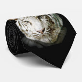 Weiße bengalische Tiger-Krawatte Krawatte (Gerollt)