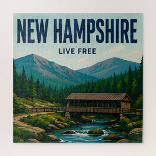 Weiße Berge in New Hampshire, New England Reise Puzzle