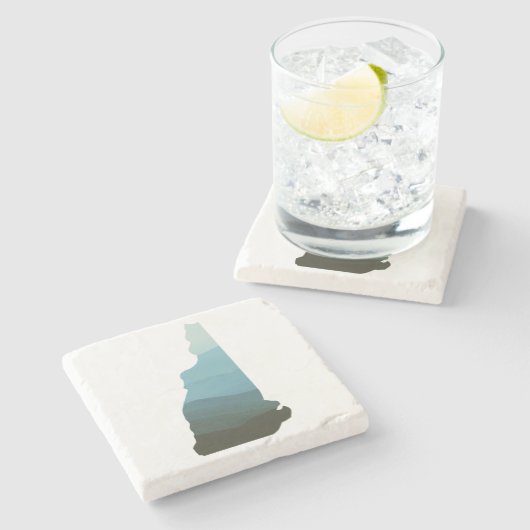 Weiße Berge in New Hampshire Steinuntersetzer (Seitenansicht)