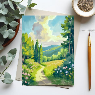 Weiße Berge   Landschaftsmalerei New Hampshire Postkarte