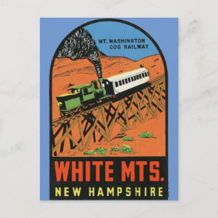Weiße Berge, Neue Hampshire-Postkarte Postkarte