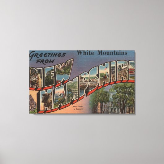 Weiße Berge, New Hampshire 2 Leinwanddruck (Vorderseite)