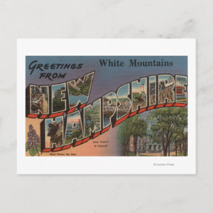 Weiße Berge, New Hampshire 3 Postkarte
