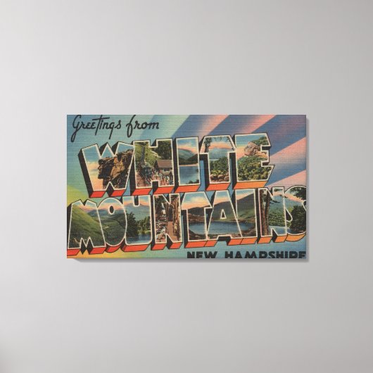 Weiße Berge, New Hampshire 4 Leinwanddruck (Vorderseite)