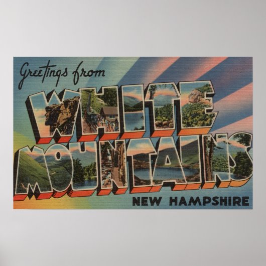 Weiße Berge, New Hampshire 4 Poster (Vorne)
