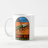 Weiße Berge New Hampshire Kaffeetasse (Links)