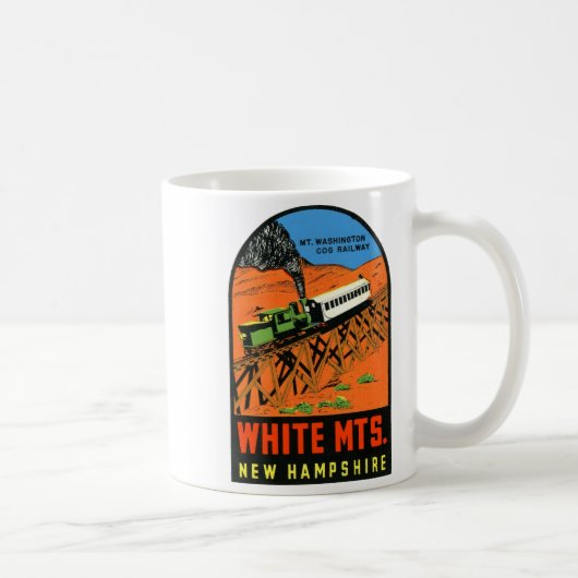 Weiße Berge New Hampshire Kaffeetasse (Rechts)