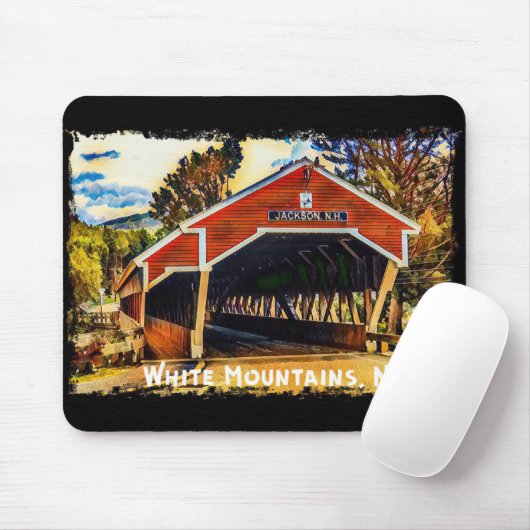 Weiße Berge, New Hampshire Mousepad (Mit Mouse)